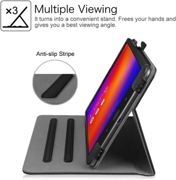 Fintie Case for Asus ZenPad 3S 10 Z500M / ZenPad Z10 ZT500KL - Multi-Angle Viewing Folio Stand Cover with Pocket for ZenPad 3S 10 / Verizon Z10 9.7-Inch Tablet (Black) - Image 6